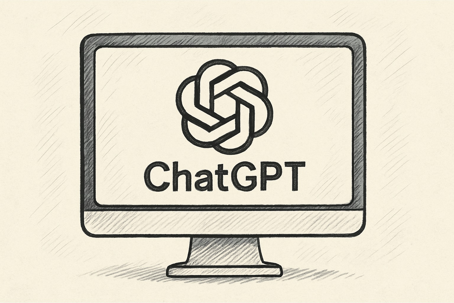 Logo de chatgpt en un monitor.